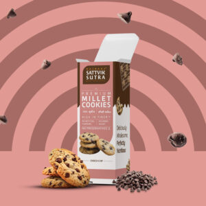 Choco Chip Millet Cookies - Sattvik Sutra